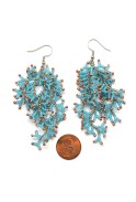 Bead Coral Earrings